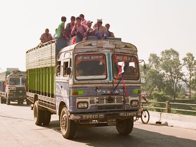 One of several means of transport at Narayanghat